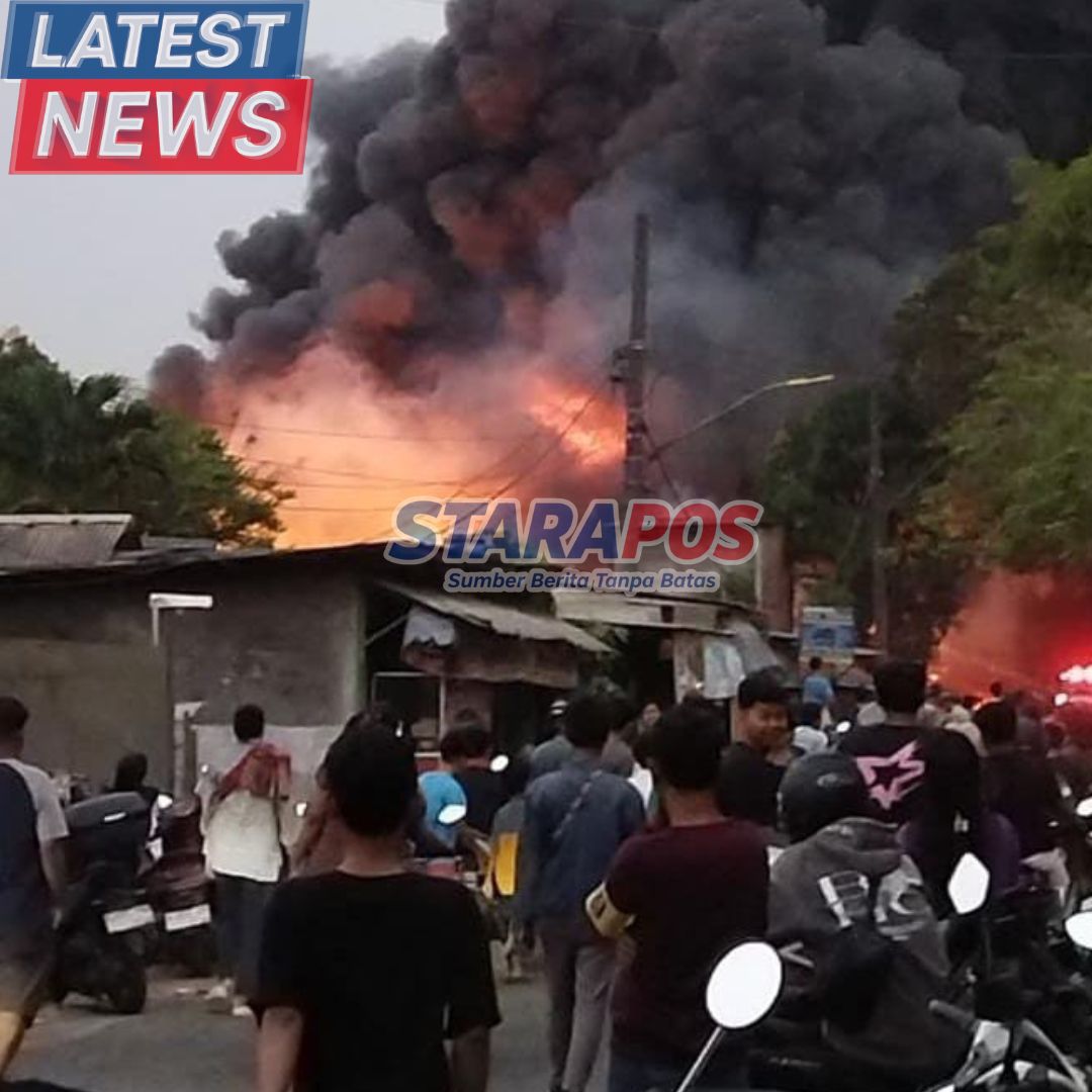 Diduga Pabrik Kemenyan Terbakar di Periuk Tangerang, Video Kepulan Asap Hebohkan Media Sosial